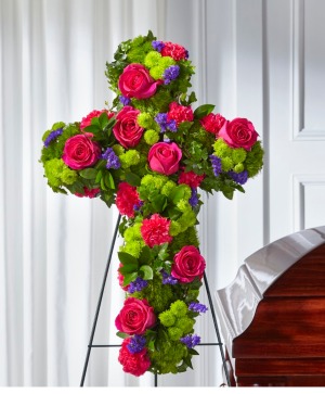 Tribute Rose Cross