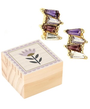 Treasure Box Earrings- Lavender 
