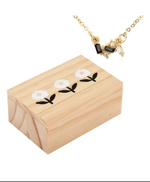 Treasure Box Necklace- Black 