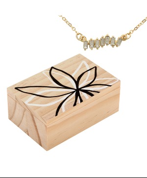 Treasure Box Necklace- Silver Shadow 