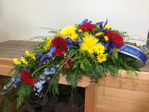 S-CS9 Treasured Forever Casket arrangement