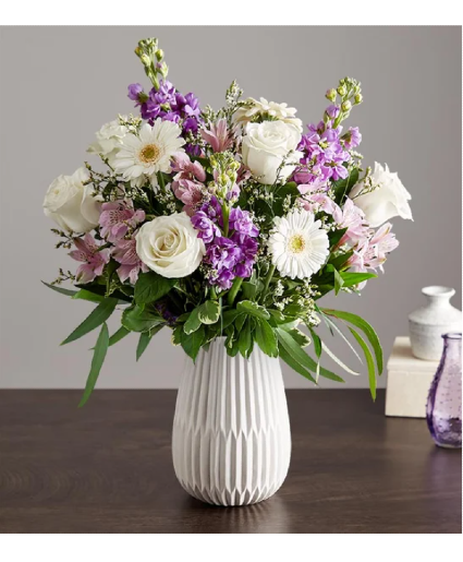Treasured Memories Lavender and White 