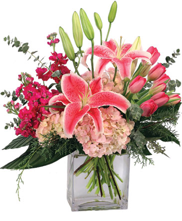Treasured Pinks Floral Arrangement in Darien, CT | DARIEN FLOWERS