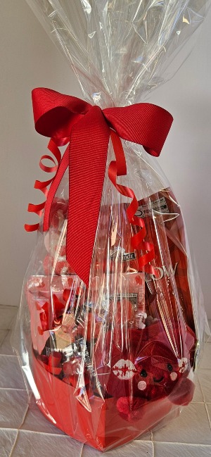 Treats for My Valentine  Gift Basket 