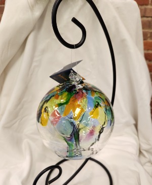 Tree of Family  Hand blown glass keepsake