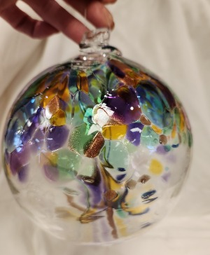 Tree of Remembrance Hand blown glass keepsake