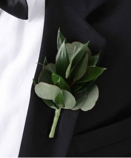 Trendy Greenery Boutonniere Boutonniere