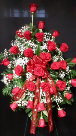 Tribute of Love easel arrangement