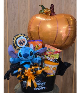 Stitches Spooky Treat Basket  Holloween Basket 