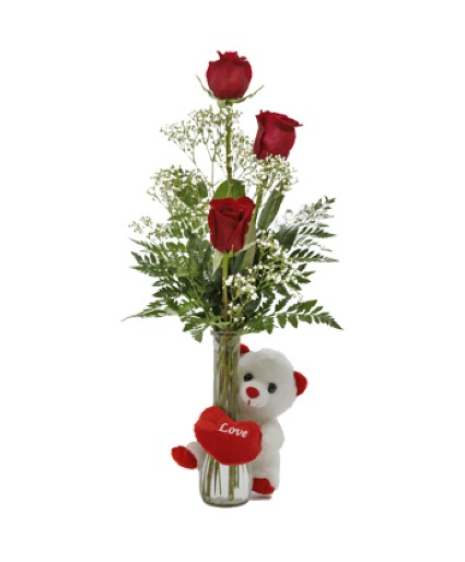 Trio Rose & Bear  