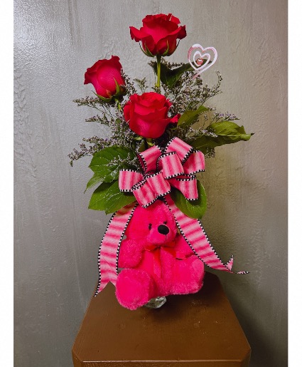 Triple Berry Surprise Roses - pinks shade will var 