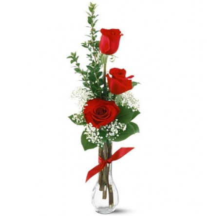 Triple Red Roses RED ONLY
