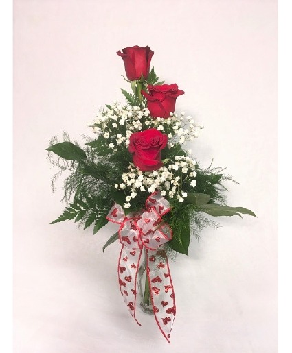 Triple rose bud vase 