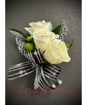 Triple Spray Rose  Boutonniere