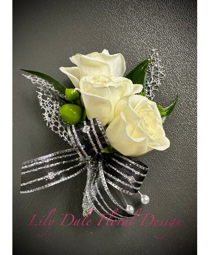 Triple Spray Rose  Boutonniere