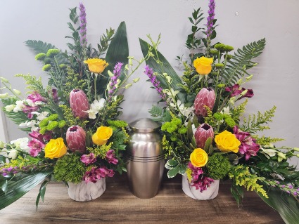 Tropical Bliss Two Cremation Arrangements