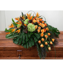 Tropical Grace Casket Spray