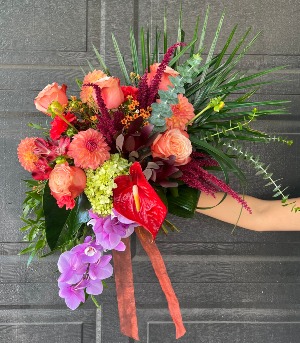 Tropical Inspired Bridal Bouquet
