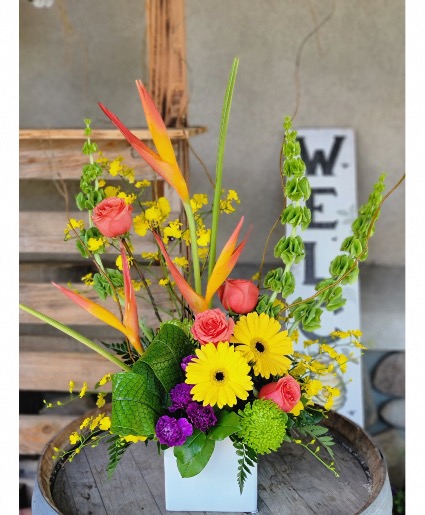 A Touch of the Tropics Tropicals from Hilo (flowers may vary)