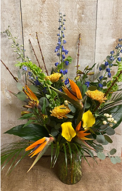 Tropical Sunset  Vase Arrangement 