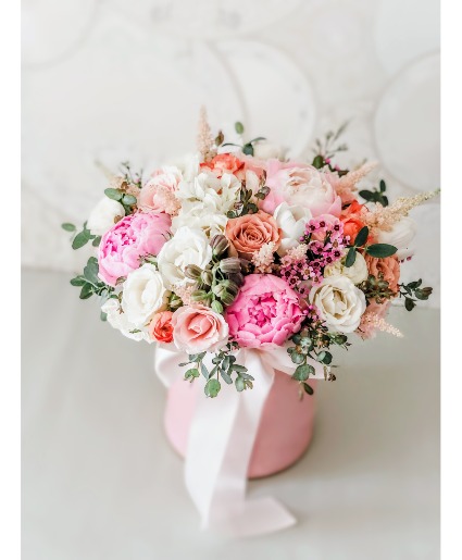 Flower Box Pink Peonies 