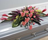 Tropical Tribute  Casket Spray 