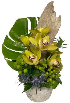 Tropical Woods Container Arrangement