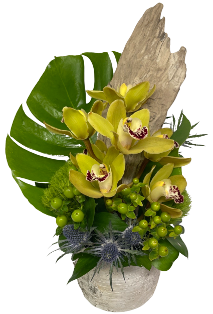 Tropical Woods Container Arrangement