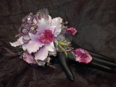 Tropical wrist corsage