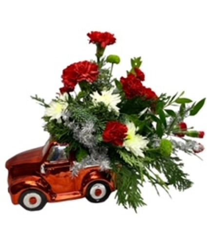 Truck Full of Cheer Christmas Arrangement
