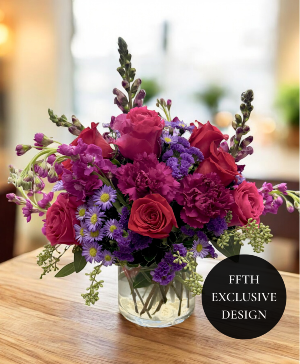 True Colors of Love Cylinder Vase Arrangement