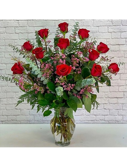 Love Story  One dozen red roses  Valentines Day