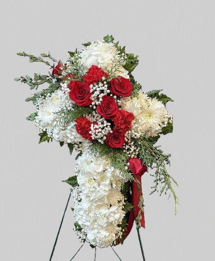 True Peace Cross standing spray