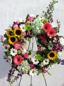 BURST OF LIGHT Standing Wreath