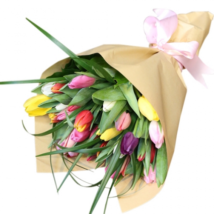 Tulips Hand-Tied Bouquet