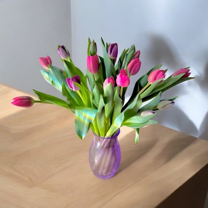 Tulip Song OUT OF SEASON Vase Arrangement
