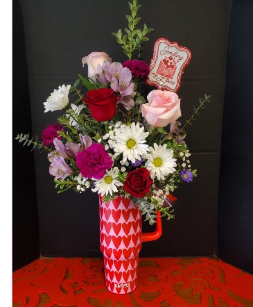 TUMBLER of LOVE FRESH CUT ARRANGEMENT in Cincinnati, OH | Reading Floral Boutique