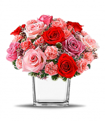 Turn Up The Pink Cube Vase