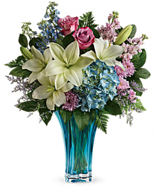 Turquoise Temptation Vased Arrangements