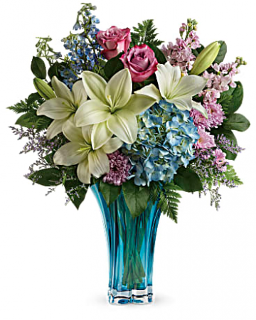 Turquoise Temptation Vased Arrangements