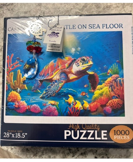 Turtle TIme!  Puzzle and Crystal