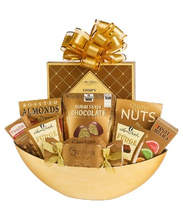 Tuscan Golden Indulgence Gift Basket  in North Bay, ON | ROSE BOWL FLORIST