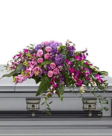 Twilight Grace Casket Spray in Chehalis, WA | BENNY'S FLORIST & GREENHOUSE