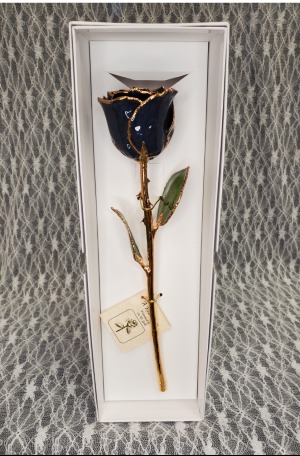 Gold Trimmed Rose Twilight Pearl 