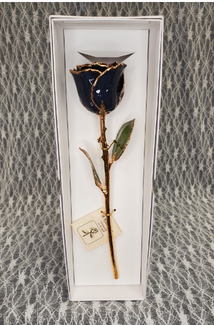 Gold Trimmed Rose Twilight Pearl 