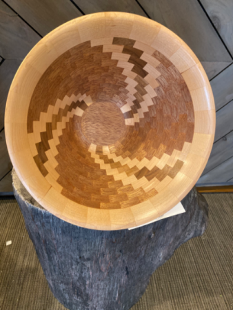 Twisty Twirly! One of a Kind, hand crafted wood bowl