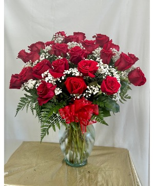 Two Dozen Roses Arrangement