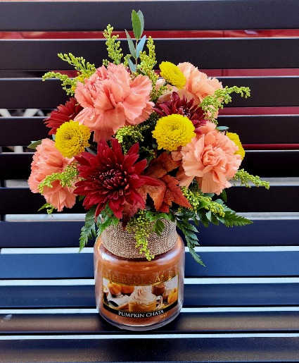 Pumpkin Chata --SOLD OUT Flowers & Candle