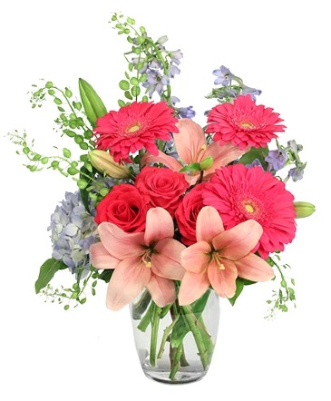 Unique Pinks Vase Arrangement  in Winnipeg, MB | Ann's Flowers & Gifts