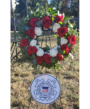 United States Coast Guard Wreath Military/Patriotic Open Wreath